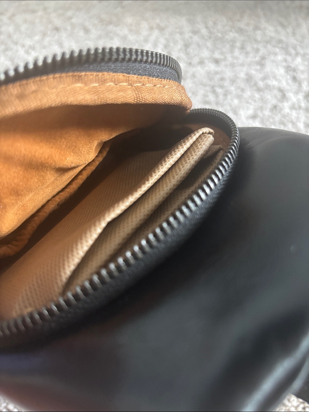 Patricia Nash Louetta Small Leather Sling Bag Black Crossbody Backpack Purse - Picture 4 of 9